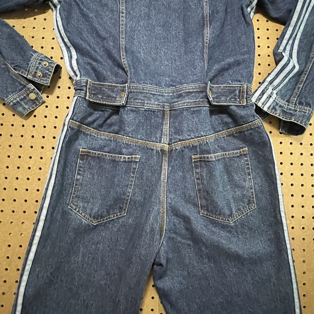 Adidas x Ivy Park Jumpsuit Unisex Large Blue Denim Original Boiler Suit Relaxed - Picture 12 of 14